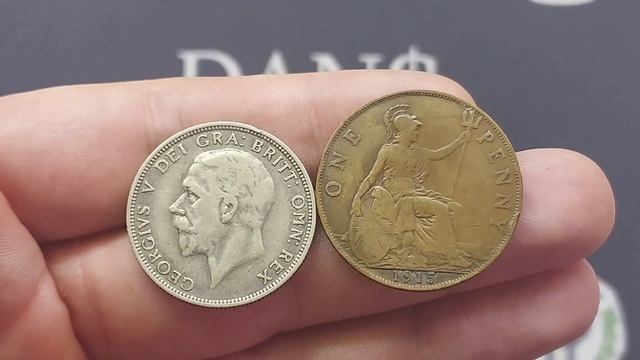 DANS COIN REVIEW + VALUATIONS #18 - George V 1936 1 Florin & 1915 1 penny coin смотреть онлайн