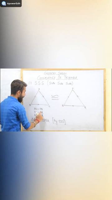 Congruency of triangle by SSS ( side side side) | Geometry concepts смотреть онлайн