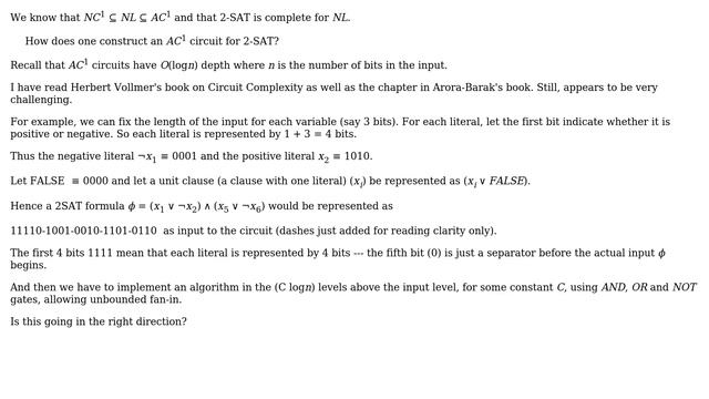 An AC$^1$ circuit for 2-SAT смотреть онлайн