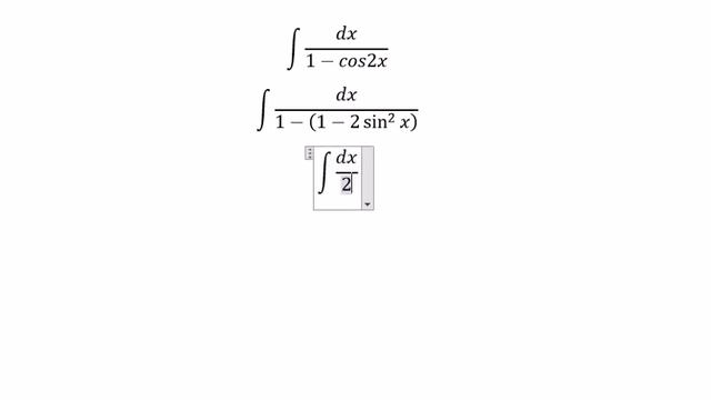 Calculus Help: Integral of dx/(1-cos2x) - Integration by trigonometric identitites смотреть онлайн