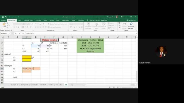 Método Simplex Excel Exercício 01 смотреть онлайн