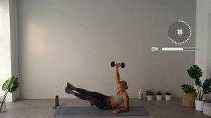 День #20. 30 минут HiiT кардио и мыщцы пресса средней интенсивности от блогера #growingannanas