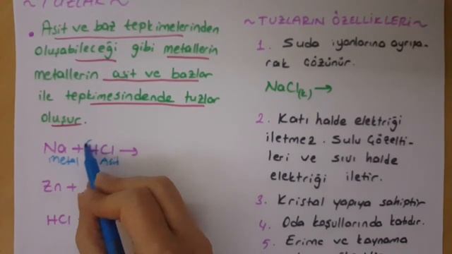 TYT AYT KİMYA (Asitler, Bazlar ve Tuzlar: Tuzlar ve Oksitler 1. Bölüm) смотреть онлайн