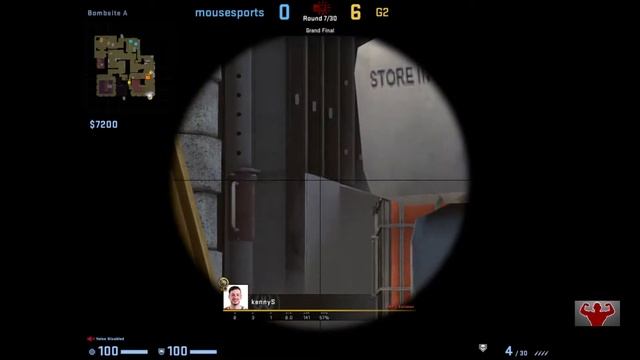 CS:GO POV - KennyS (G2)(15-4) Vs Mouz / Vertigo / Cs_summit 5