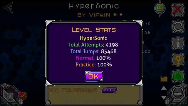 HyperSonic 100% (Extreme Demon) | Geometry Dash 2.11 | Maklap