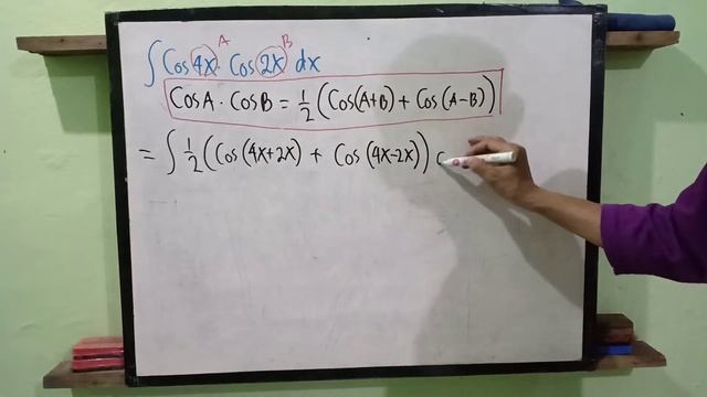 Integral(cos(4x)cos(2x))dx