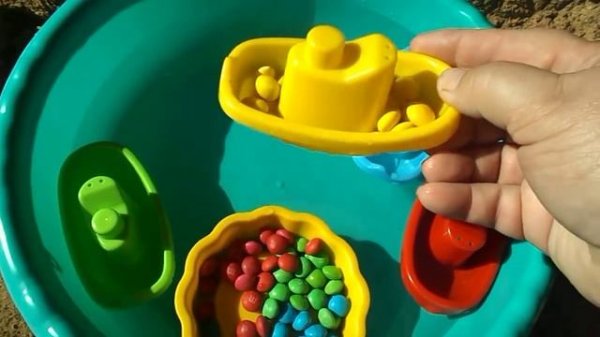 Кораблики в бассейне Учим цвета