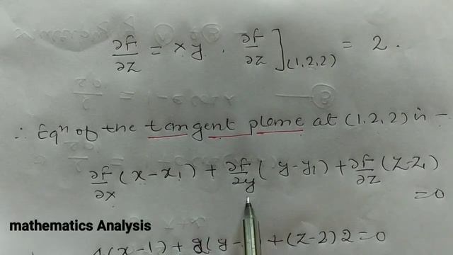 Equation Of tanget plane and normal line to the surface | Problem 1 смотреть онлайн