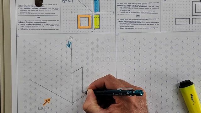 How to draw an Isometric Drawing - HSE | Page 7-1 | Grade 10 смотреть онлайн
