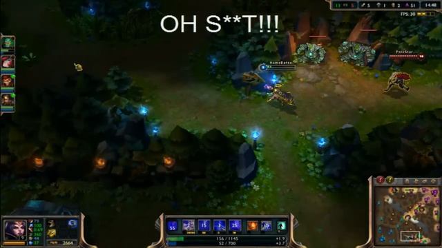 League Troll - Dual Ap Burst bot lane :D - WIN!!!!
