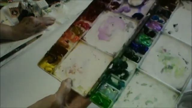 PAINTING IMPRESSIONISTIC FLOWERS IN MIXED MEDIA BY MILLIE GIFT SMITH   PART 1