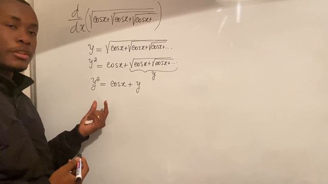 Maths Olympiad Preparation | Finding The Derivative Of The Sqrt(coax+sqrt(cosx +…))