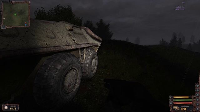 Продолжение зачистки локации от мутантов БТРом