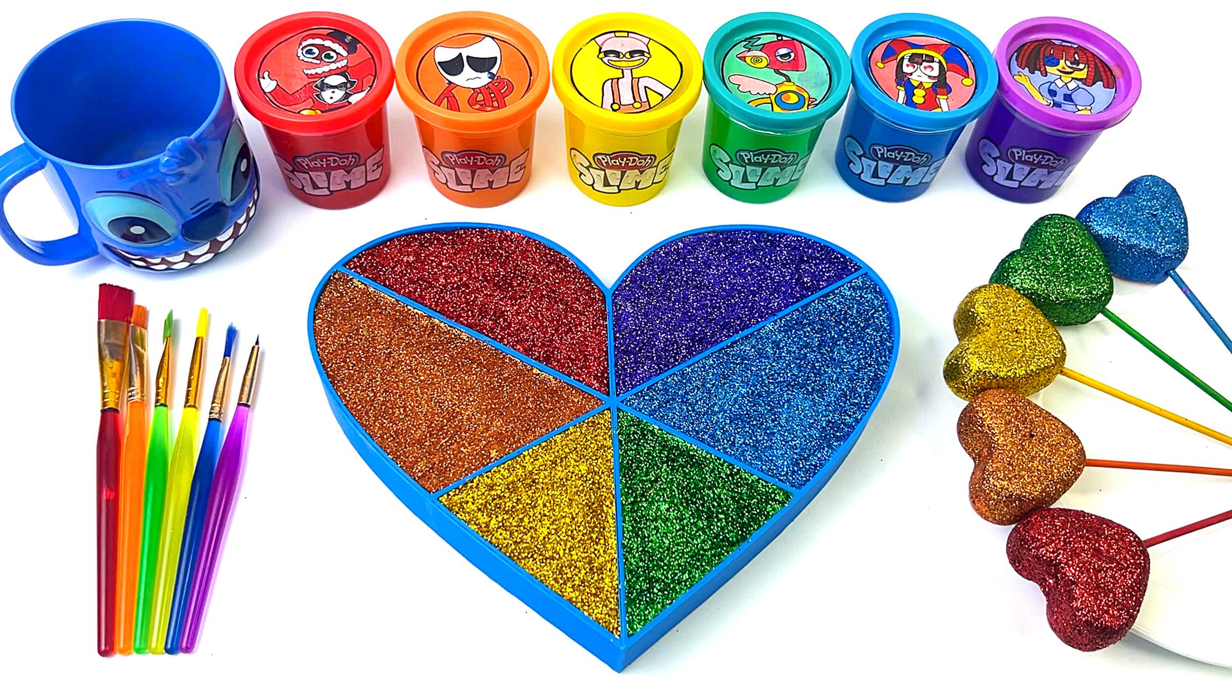 Разноцветные слаймы. Звуки АСМР для детей. Игрушки развивающие. Мультики звуки. Фокусы смотреть онлайн