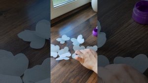 Бабочки из вафельной бумаги