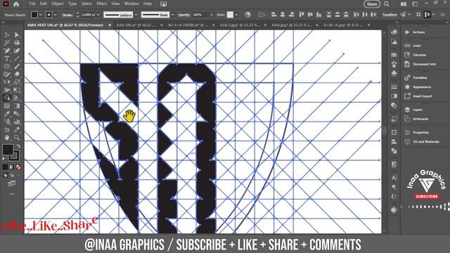 The Shield Monogram Logo Design Process |Design Any Logo Letters In Shield In Adobe Illustrator 202 смотреть онлайн