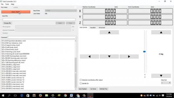 CNC GRBL Arduino G-code