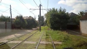 Волгоградский трамвай. Маршрут 4, «Обувная Фабрика» - «Раздольная»/ Volgograd tram, route 4