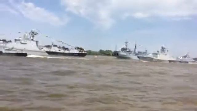 Парад ВМФ Каспийская Флотилия смотреть онлайн