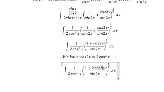 Calculus Help: Integral of ∫ tanx/sin2x (csc2x+cot2x)^(1/2) dx - Integration by substitution смотреть онлайн