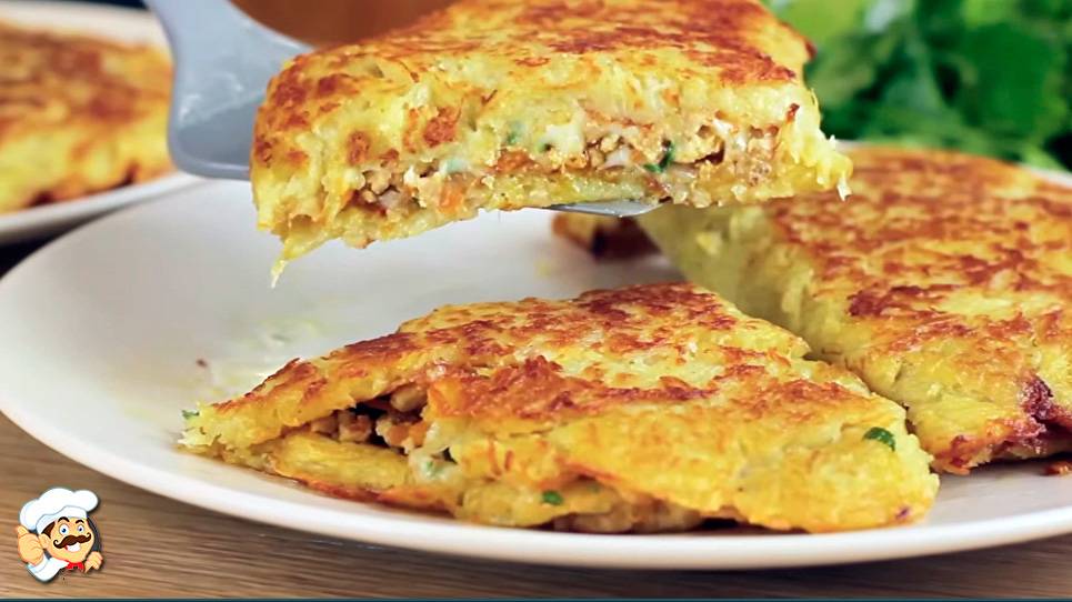 Хрустящий картофель с сочной начинкой. Могу есть это каждый день. Очень вкусно! смотреть онлайн