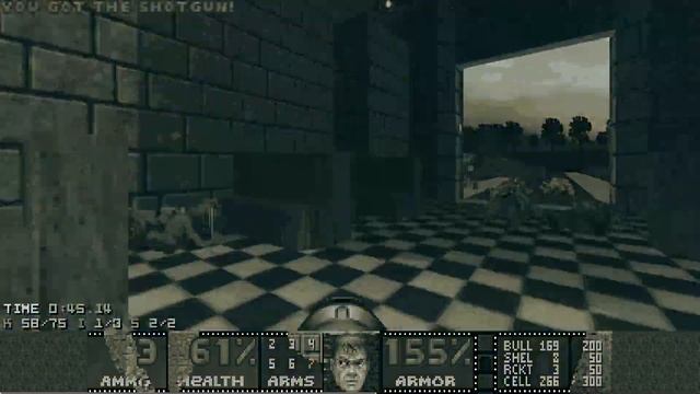 Doom II — Sepia — Map 31 (The Cathedral) UV-MAX In 1:17 (With Commentary)