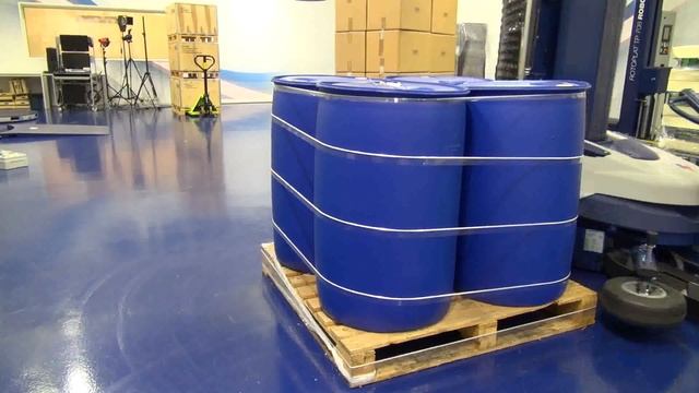 Robot S6 Semi Automatic Portable Stretch Wrapper With Variable Roping Device - Drums -  Robopac USA