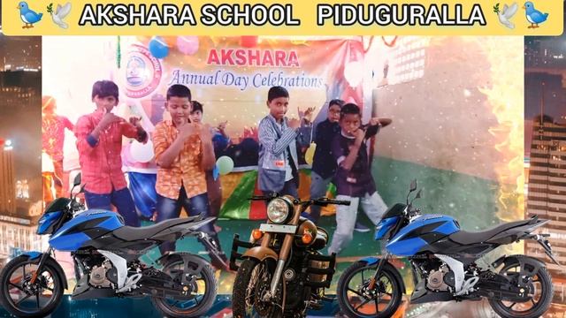 PULSAR BIKE SONG AKSHARA SCHOOL PIDUGURALLA. смотреть онлайн