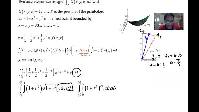 Multivariable Calculus Surface Integral Fromula and Calculation смотреть онлайн