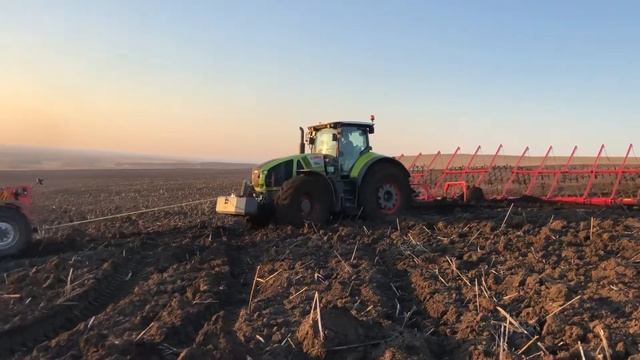 Боронование 2019. Axion 950 + радуга 21. Сел. смотреть онлайн