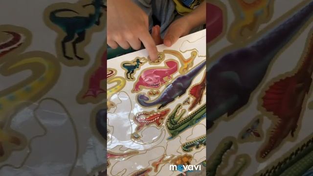Новая игра!! Многоразовые наклейки!! Динозавры!! смотреть онлайн