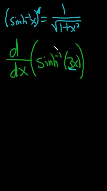 Derivative of sinh^(-1)(3x) #shorts смотреть онлайн