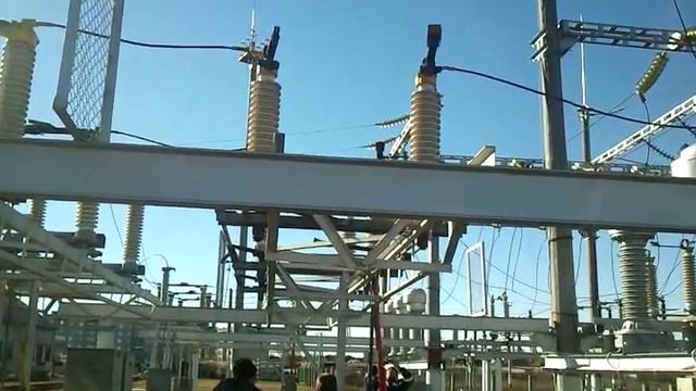 Дуга на разъединителе 110кВ смотреть онлайн