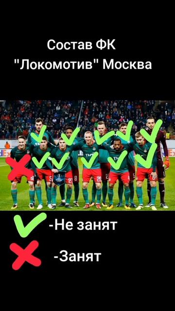 Состав ФК "Локомотив" Москва❤💚🚂 смотреть онлайн