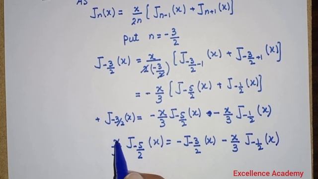 bessel's function, prove that j(-5/2)(x)=?, properties of bessel's function смотреть онлайн