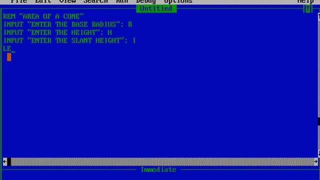 Qbasic Program to find Area of a cone смотреть онлайн