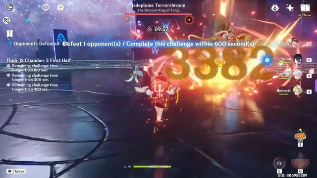 Yanfei Is A 5* | Genshin Impact 3.3 Spiral Abyss Floor 12 Showcase