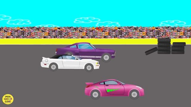 Машинки,cars. Гонка, цвета, цифры. Развивающие мультики для детей смотреть онлайн