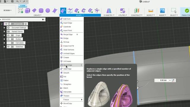 Fusion 360 Form 3D modelling | RC Car spoiler смотреть онлайн