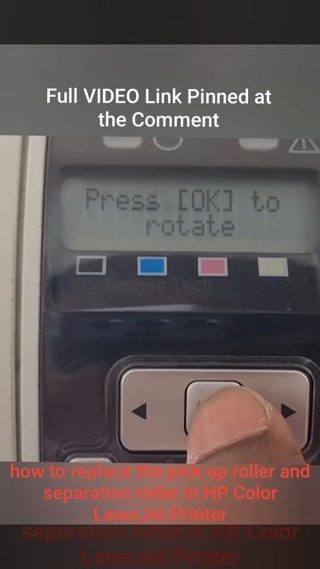 How to replace the pick up roller, separation, and transfer roller on HP CP1515 Printer #shorts смотреть онлайн