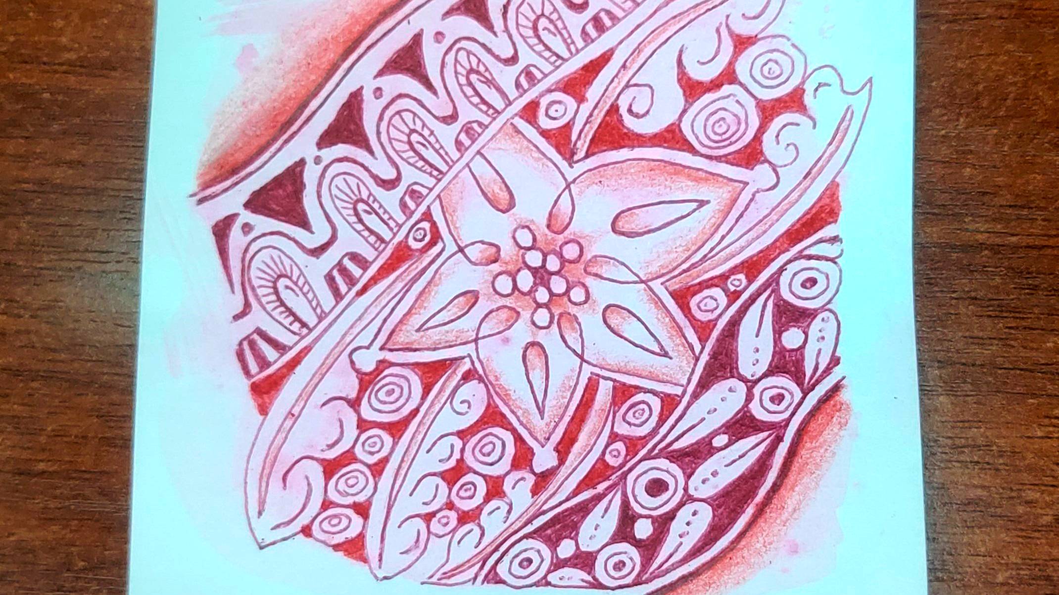 Зентангл Красный смотреть онлайн