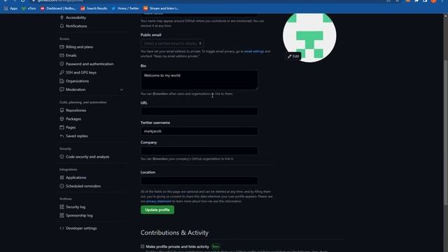 How To Add Or Change Your Location on Your Profile on Github смотреть онлайн