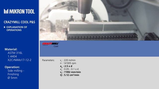 MIKRON TOOL - CrazyMill Cool P&S