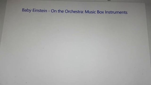 Baby Einstein - On the Orchestra: Music Box Instruments смотреть онлайн