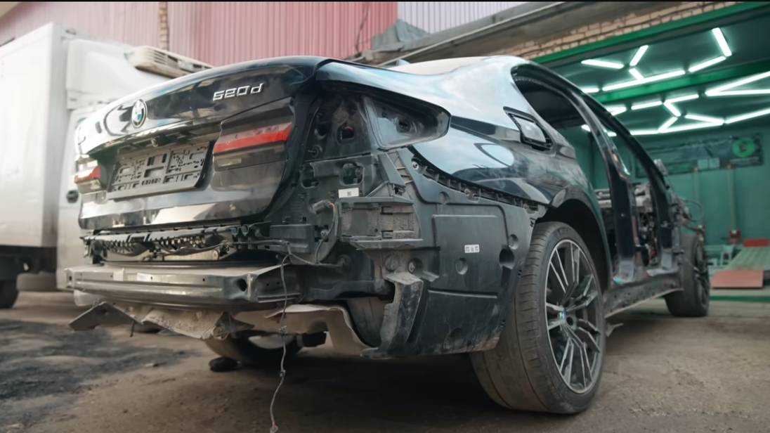 Уничтоженная BMW G30 Ремонт Оживление Кузов Готов  Последние Деньги На Запчаст