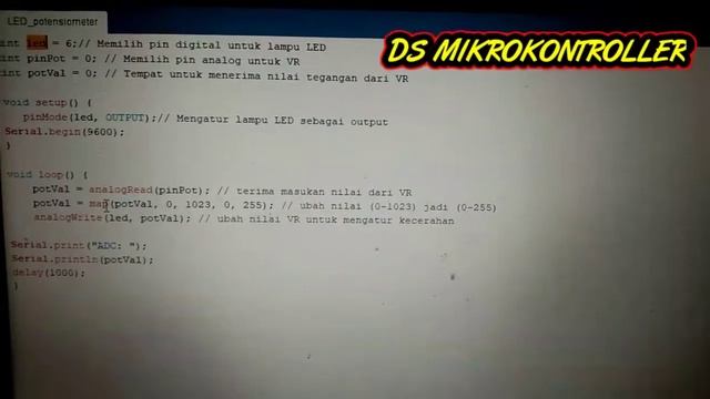 Mengatur Kecerahan LED dengan Potensiometer Trimpot ~ Arduino смотреть онлайн