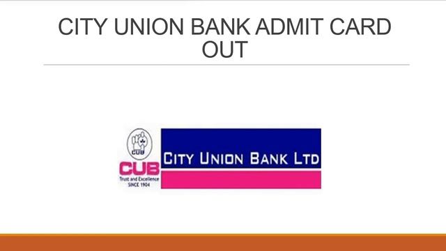 CITY UNION BANK ADMIT CARD OUT | RELATIONSHIP MANAGER POST | EXAM DATE- 02/07/2022 смотреть онлайн