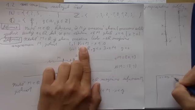 Přednáška 2 - Reálná čísla A Supremum