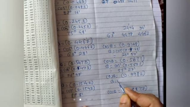 Class 11 Ll Logarithm Ll How To Find Cos Inverse And Reciprocal