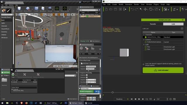 How to create movies in Unreal Engine 4 *New* Sequencer LIVE LINK Tutorial ( iClone 7 ) смотреть онлайн